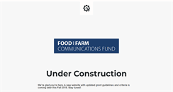 Desktop Screenshot of foodandfarmcommunications.org