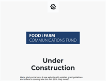 Tablet Screenshot of foodandfarmcommunications.org